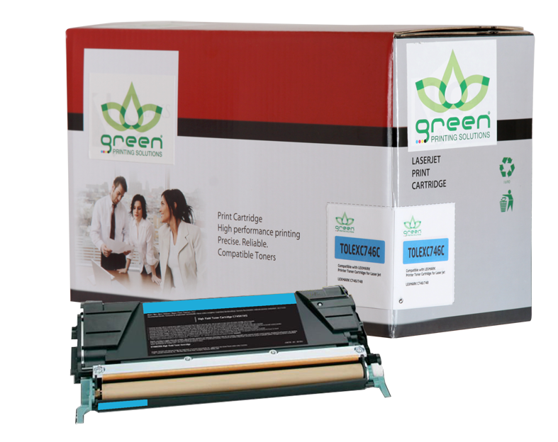 GREEN LEXMARK 746C