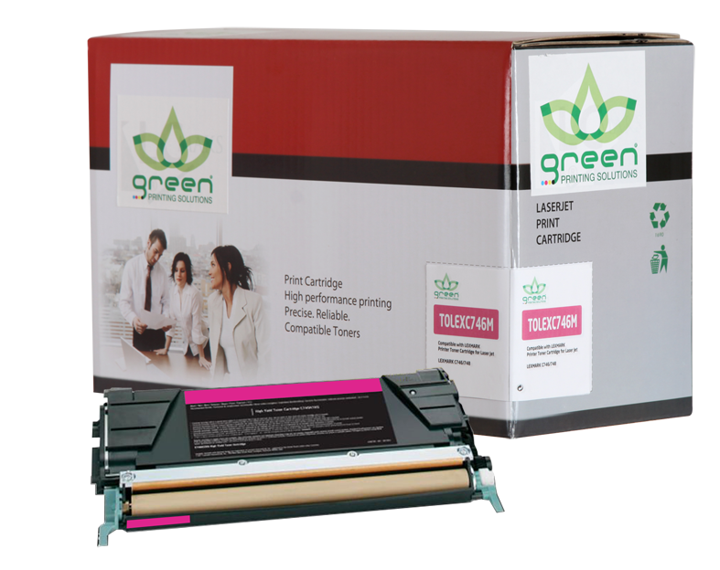 GREEN LEXMARK 746M