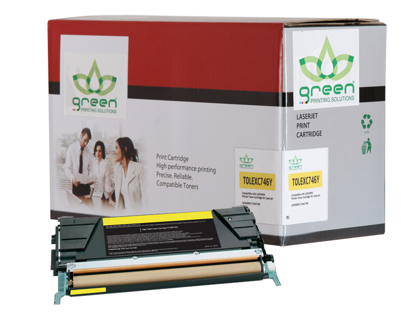 GREEN LEXMARK 746Y